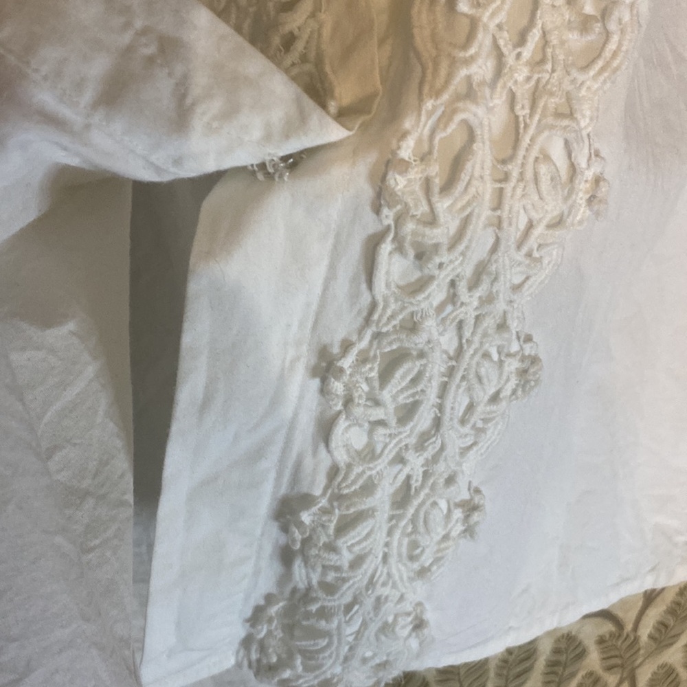 Soft Surroundings Size Small Button Down Ruffled … - image 4